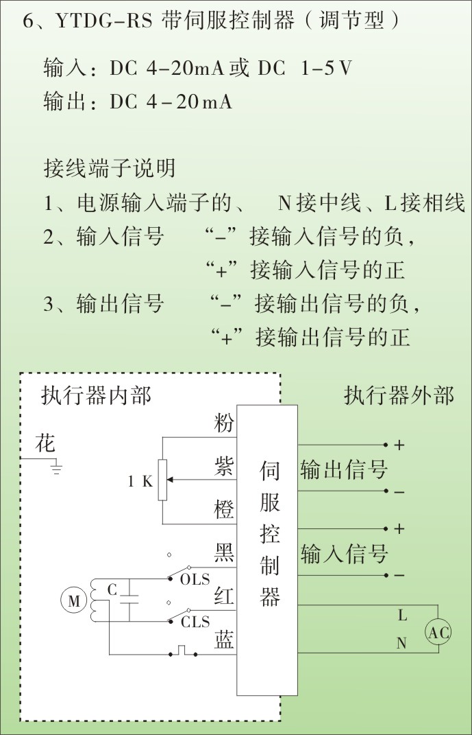 電動執行器原理圖