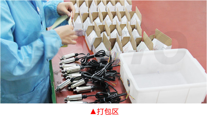 智能差壓變送器,3051CD數顯差壓變送器物流包裝打包區