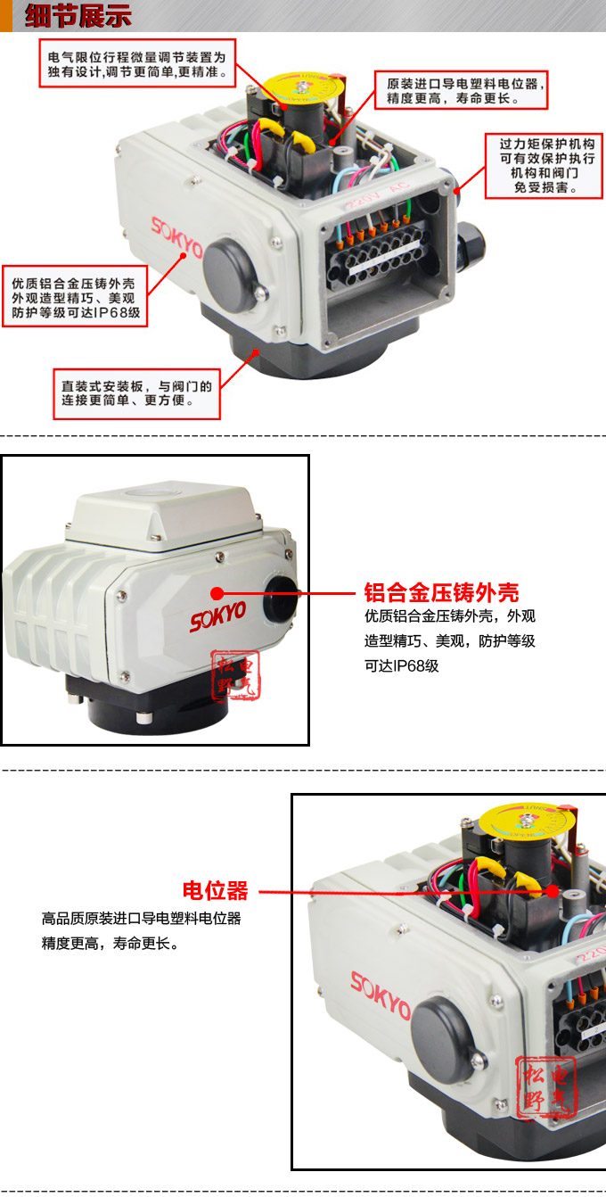 電動執(zhí)行機構(gòu),YTDG-RKB200電動執(zhí)行器,電動頭細節(jié)圖1