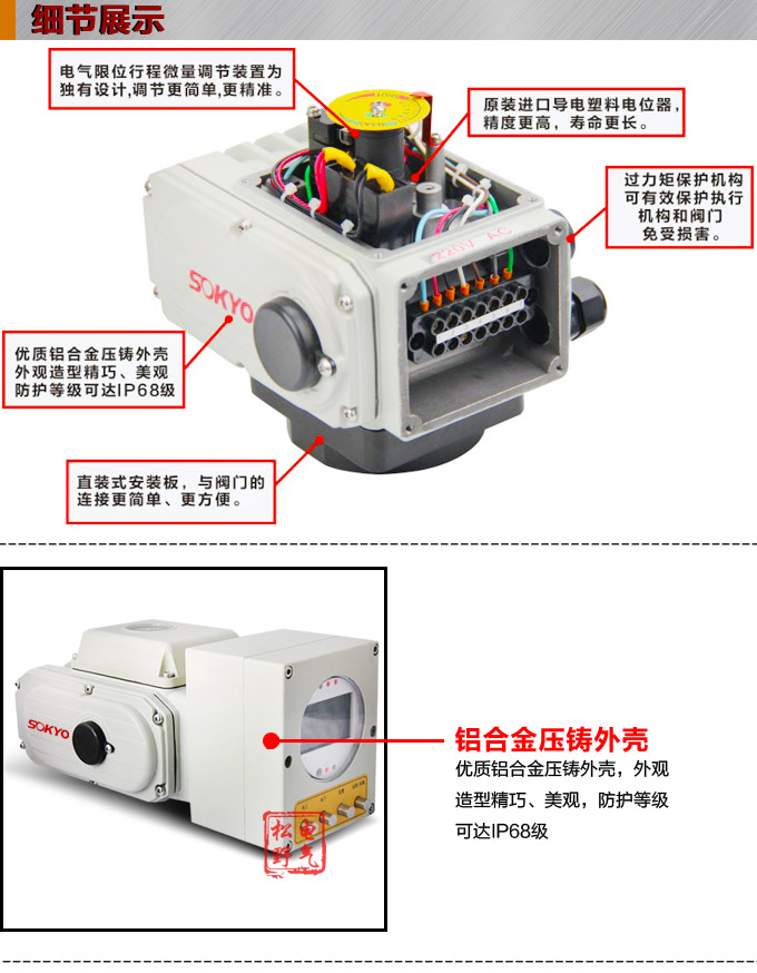 智能電動執行器,YTDZ-RS400智能電動執行機構細節圖1