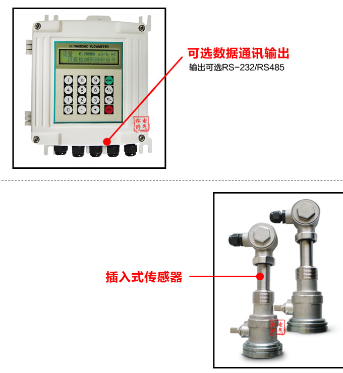 超聲波流量計,YTFU插入式超聲波流量計細節圖2