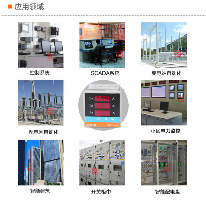 三相電流表,DW7三相數字電流表應用領域