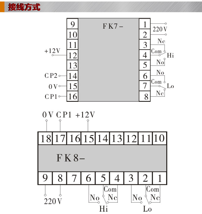 轉(zhuǎn)速表,FK頻率表,線速度表接線方式 轉(zhuǎn)速表,FK頻率表,線速度表接線方式