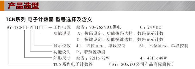 電子計數器,TCN智能電子計數器產品選型