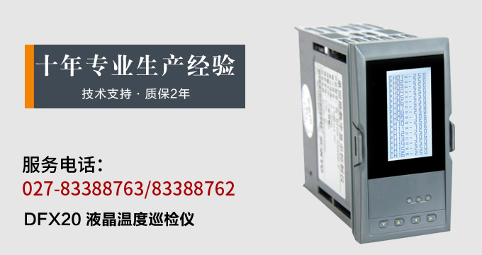 智能溫度巡檢儀，DFX20液晶溫度巡檢儀，多回路巡檢控制儀產品宣傳